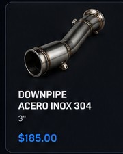 Downpipe acero inoxidable